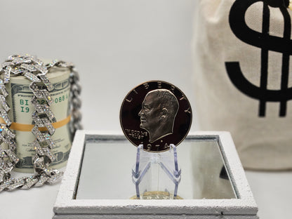 1974 Ike Liberty One Dollar Round 1 oz Coin Gem BU Beautiful Perfect Shinny Coin