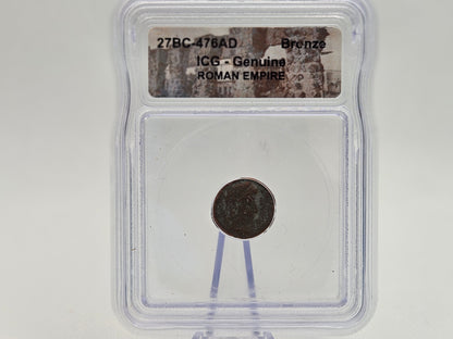 Genuine Roman Empire Coin 27BC-476 AD Romain History Graded Coin