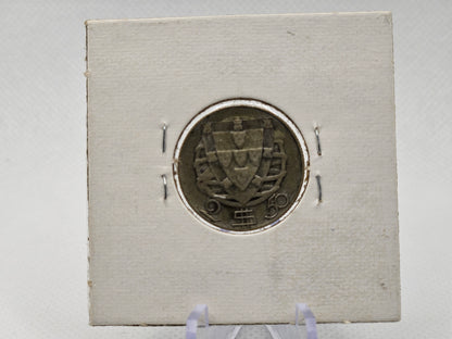 1932 2 1/2 Escudos Portugal Silver Coin .0731 oz Silver Rare Coin