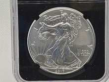 Load image into Gallery viewer, 2017 $1 Coin NGC MS70 Silver Eagle Walking Early Release Certified Silver Coin
