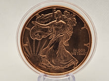 Load image into Gallery viewer, 1oz Copper Fine Copper Brilliant Walking Liberty Copper Round
