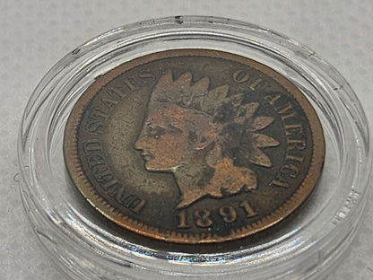 1891 Indian Head Penny United States of America Invest Now Coin Collators