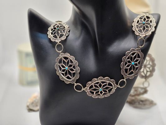 Zuni Tribe Native American Sterling Silver Jewelry with Heavy Sterling Weight