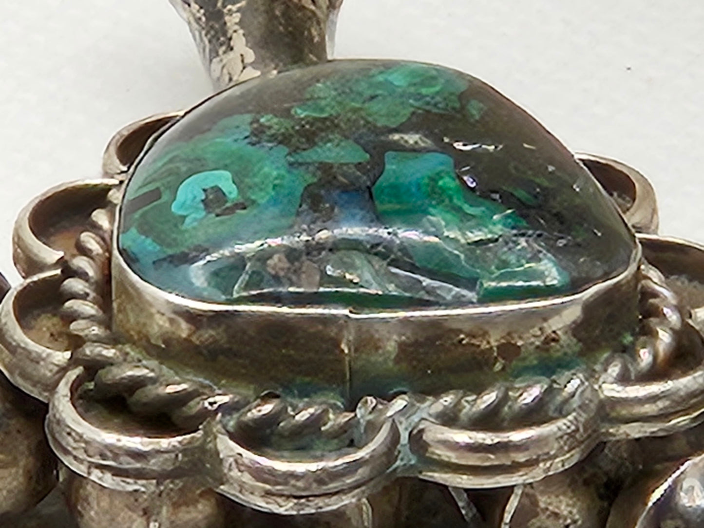 Zuni Tribe Native American Sterling Silver Jewelry with Heavy Sterling Weight and Stone