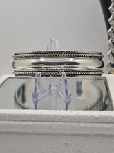 Load image into Gallery viewer, Southwestern Navajo Vintage Sterling Silver Double Braided Open Cuff Bracelet
