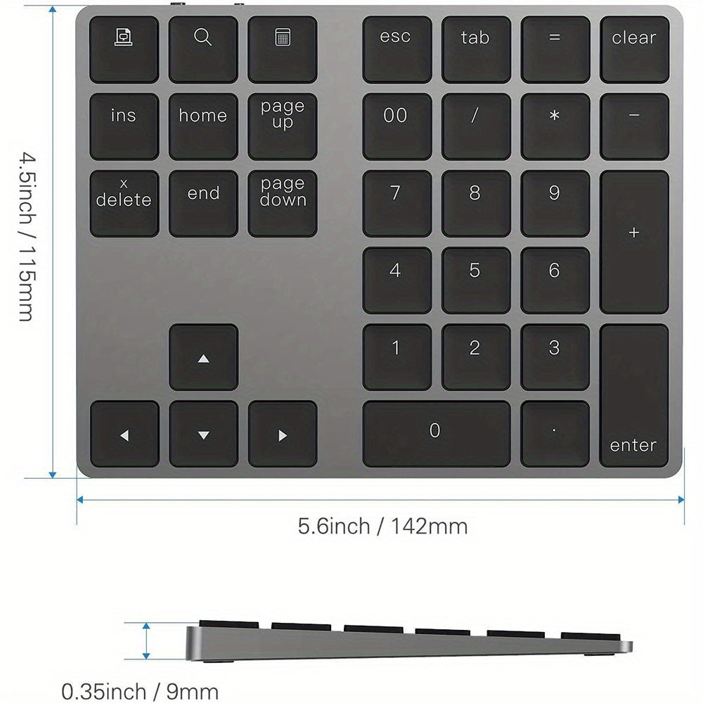 Rechargeable Wireless Digital Keyboard Suitable For Financial Accounting Stock Portable Wireless Office Computer Keyboard