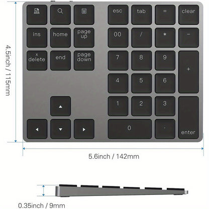Rechargeable Wireless Digital Keyboard Suitable For Financial Accounting Stock Portable Wireless Office Computer Keyboard