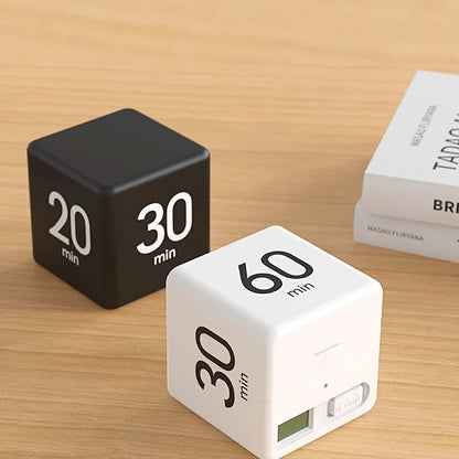 1pc, Lightweight LCD Cube Timer, Countdown Reminder Mini Kitchen Alarm Clock for Shower/Study/Cooking, Time Management, Sports, Practical Kitchen Timer