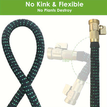 Load image into Gallery viewer, Expandable Garden Hose, 100 ft Water Hose with 10 Function Spray Nozzle, Lightweight Flexible Hose with 3/4 Inch Solid Fittings and 4-Layer Latex Core, 100ft Heavy Duty No-Kink Stretch Hoses
