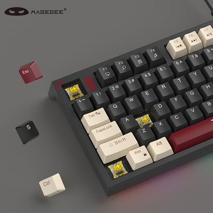 MageGee 75% Mechanical Gaming Keyboard With Blue Switch, LED Backlit Keyboard, 87 Keys Compact TKL Wired Computer Keyboard For Windows Laptop PC Gamer Gift For Birthday/Easter/Boy/Girlfriend