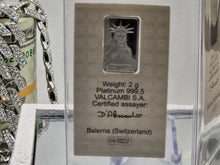 Load image into Gallery viewer, Valcambi Suisse 4g Grams Total .9995 Fine Platinum 2X Bars NEW With Assay Card
