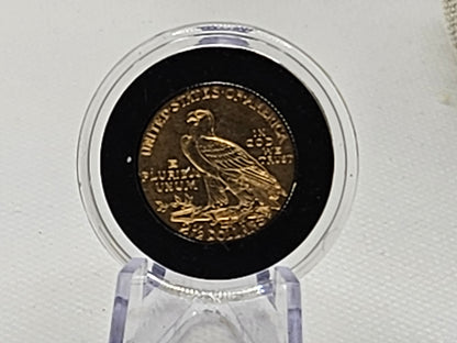 1925 $2.5 Dollar Indian Head Quarter Eagle Gold Bullion Coin