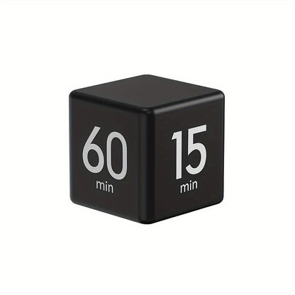 1pc, Lightweight LCD Cube Timer, Countdown Reminder Mini Kitchen Alarm Clock for Shower/Study/Cooking, Time Management, Sports, Practical Kitchen Timer