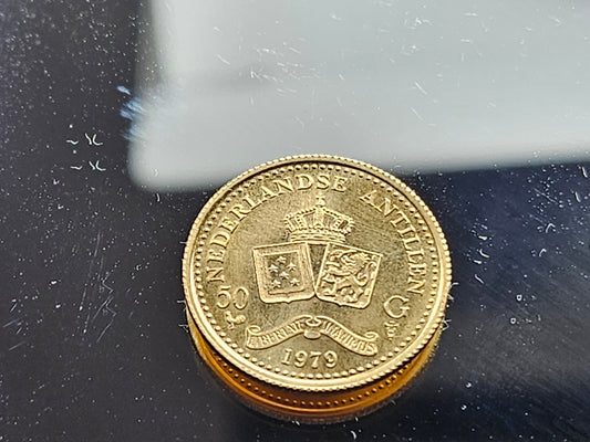1979 Rare Nederland 50 cent Euro, EU Coin Queen Of The Netherlands