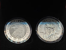 Load image into Gallery viewer, 2016 1oz X2 Trump Brilliant Uncirculated Rounds in Collector Felt Case
