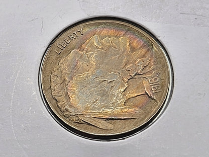 1916 Buffalo Nickel Toned High Grade Gem Lustrous BU++