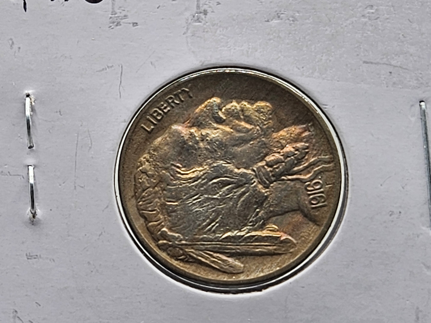 1916 Buffalo Nickel Toned High Grade Gem Lustrous BU++