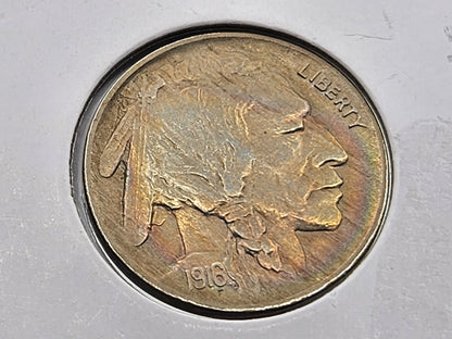 1916 Buffalo Nickel Toned High Grade Gem Lustrous BU++