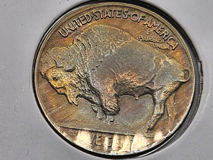 1916 Buffalo Nickel Toned High Grade Gem Lustrous BU++