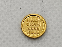 Load image into Gallery viewer, 1/2 Gram .9999 Bull Gold Coin Coin Invest in Gold
