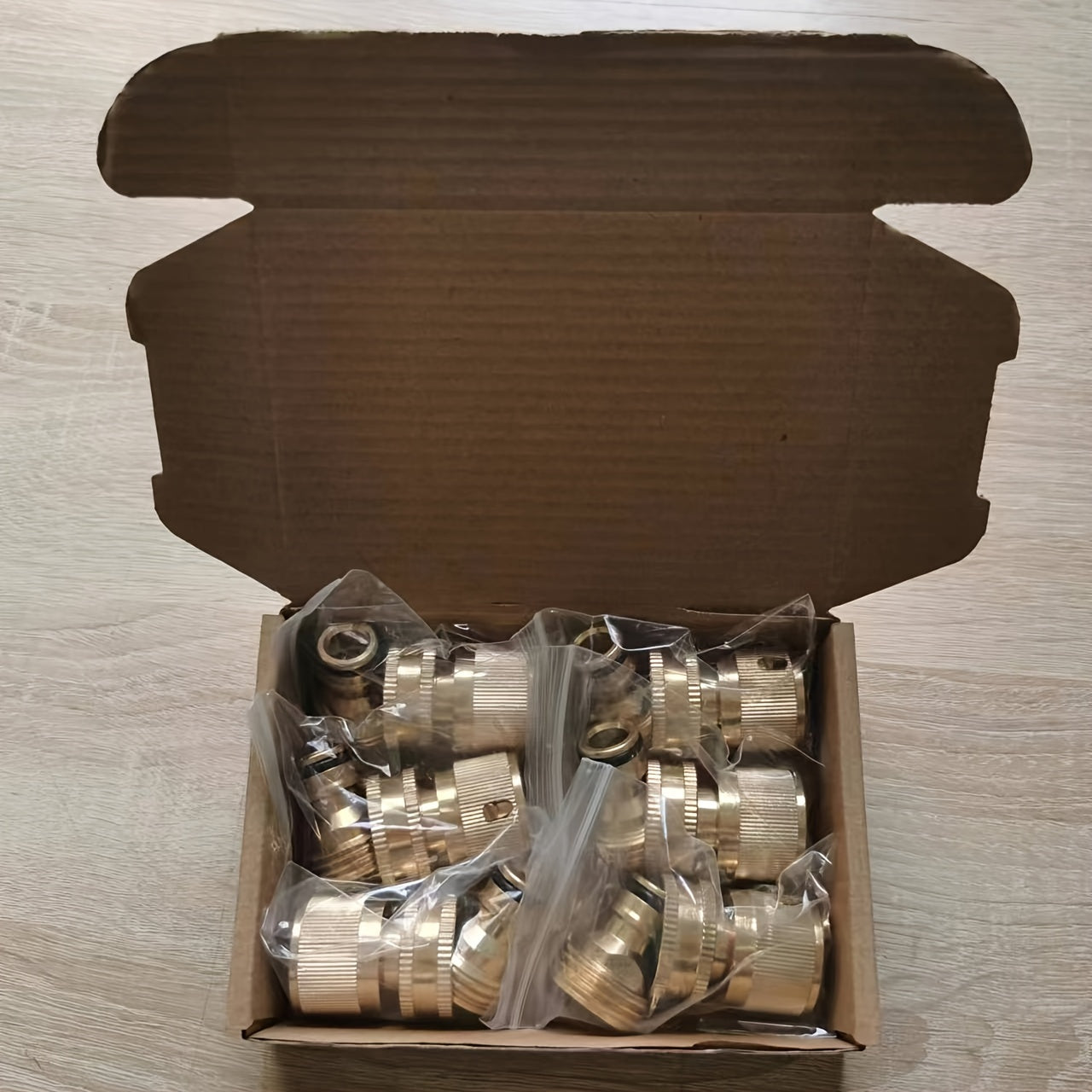 6 Sets, Garden Hose Quick Connector, Solid Brass 3/4 Inch GHT Thread Fitting No-Leak, Water Hose Female And Male Easy Connect