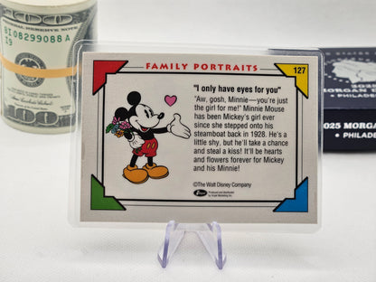 1 Grain Pure Silver Bar Disney Silver in Colored Card Assay Card .999 Mickey Mouse Bar