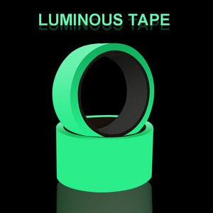 300cm Extra-Long Glow-in-the-Dark Safety Tape - Self-Adhesive Luminous Strip for Home Decor, Security, Stage Warning, and Emergency Exit Guidance - Durable, Water-Resistant, and Easy to Apply