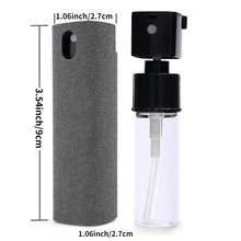 Load image into Gallery viewer, 1pc, 2in1 Microfiber Screen Cleaner, Spray Bottle Set, Mobile Phone Computer Microfiber Cloth Wipe, Cleaning Glasses Wipes, Cleaning Supplies, Cleaning Tool, Apartment Essentials, College Dorm Essentials, Off To College, Read
