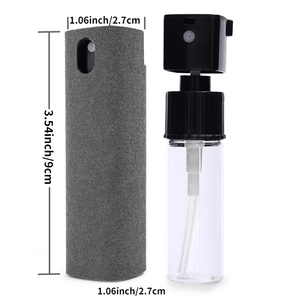 1pc, 2in1 Microfiber Screen Cleaner, Spray Bottle Set, Mobile Phone Computer Microfiber Cloth Wipe, Cleaning Glasses Wipes, Cleaning Supplies, Cleaning Tool, Apartment Essentials, College Dorm Essentials, Off To College, Read