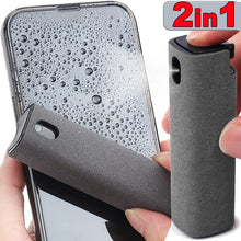 Load image into Gallery viewer, 1pc, 2in1 Microfiber Screen Cleaner, Spray Bottle Set, Mobile Phone Computer Microfiber Cloth Wipe, Cleaning Glasses Wipes, Cleaning Supplies, Cleaning Tool, Apartment Essentials, College Dorm Essentials, Off To College, Read
