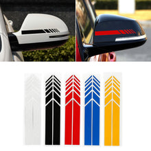 Load image into Gallery viewer, 2pcs Rear View Mirror Stickers Car Styling PET Car Sticker Rearview Mirror Side Decal Stripe Car Accessries Car Stickers
