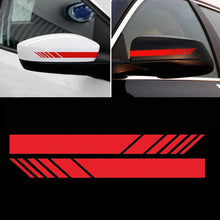 Load image into Gallery viewer, 2pcs Rear View Mirror Stickers Car Styling PET Car Sticker Rearview Mirror Side Decal Stripe Car Accessries Car Stickers

