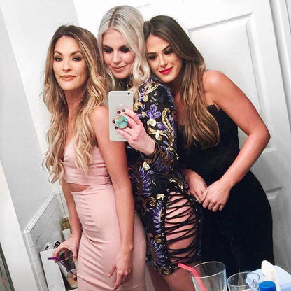 12pcs Color Graphic Expanding Phone Mount Grip Holder For Cellphone, Collapsible Stand Finger Holder For Smartphone And Tablet