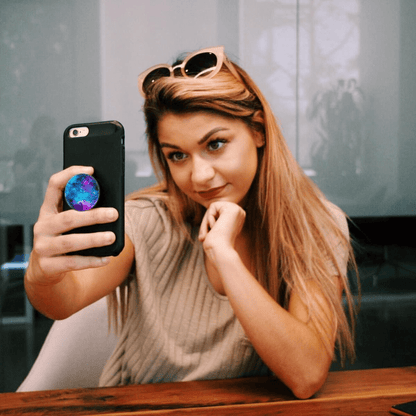 12pcs Color Graphic Expanding Phone Mount Grip Holder For Cellphone, Collapsible Stand Finger Holder For Smartphone And Tablet