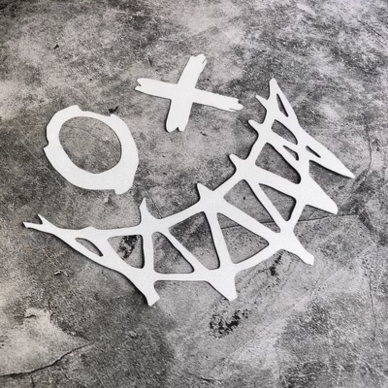 1pc Devil Smiling Face Car Sticker Personality Modified Body Windshield Motorcycle Decoration Scratches Blocking Reflective Warning Stickers