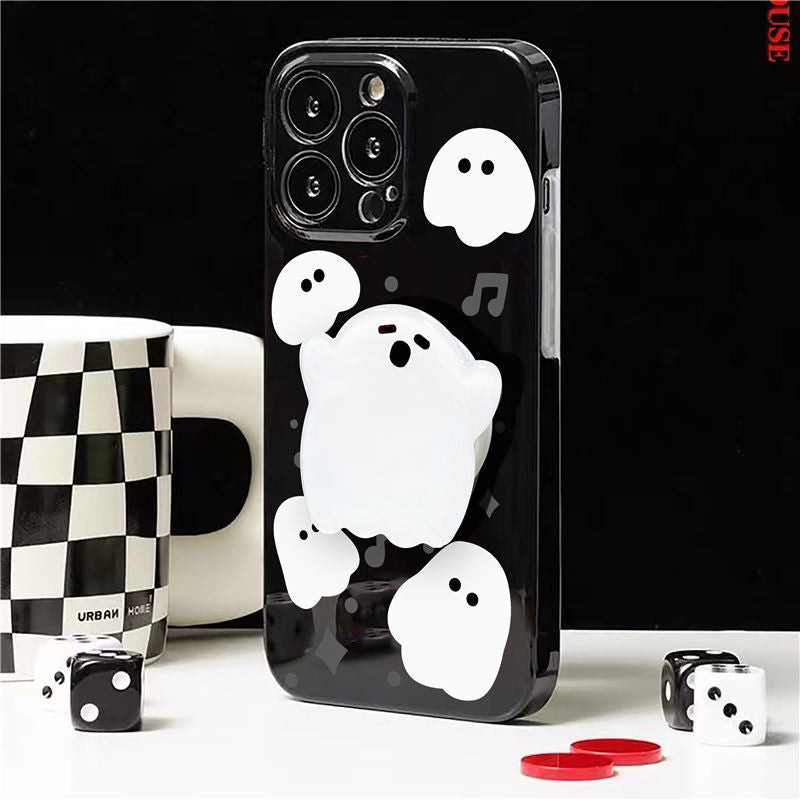 Cartoon Ghost Phone Holder Grip Tok Bracket Cellphone Support Griptok Desktop Phone Finger Stand Folding Mobile Holder