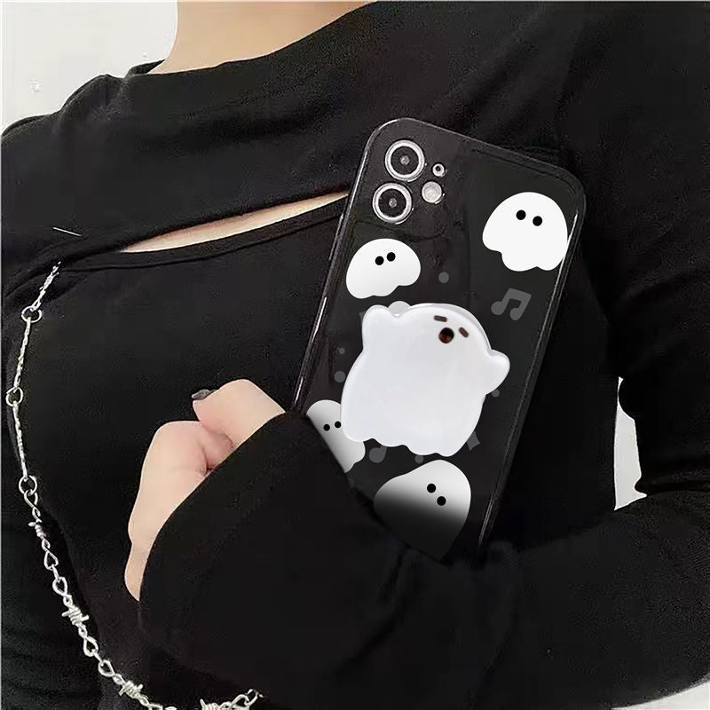 Cartoon Ghost Phone Holder Grip Tok Bracket Cellphone Support Griptok Desktop Phone Finger Stand Folding Mobile Holder