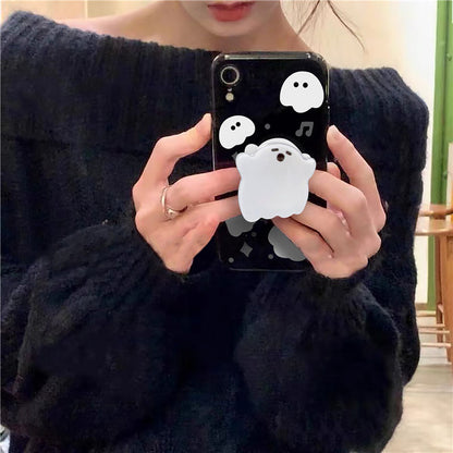 Cartoon Ghost Phone Holder Grip Tok Bracket Cellphone Support Griptok Desktop Phone Finger Stand Folding Mobile Holder