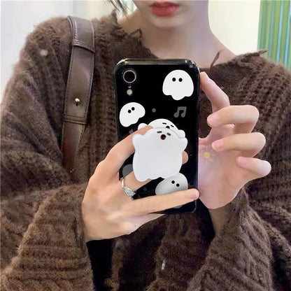 Cartoon Ghost Phone Holder Grip Tok Bracket Cellphone Support Griptok Desktop Phone Finger Stand Folding Mobile Holder
