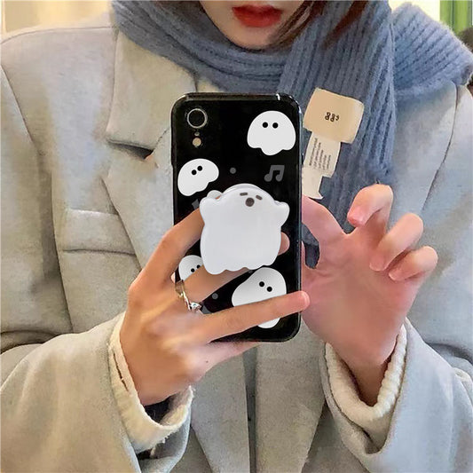 Cartoon Ghost Phone Holder Grip Tok Bracket Cellphone Support Griptok Desktop Phone Finger Stand Folding Mobile Holder