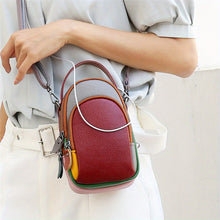 Load image into Gallery viewer, Mini Crossbody Cellphone Bag - High-Quality Genuine Leather, Fashionable Handbag for Women, Stylish Shoulder Bag with Adjustable Strap, Spacious Messenger Sac for Mobile Phones and Essentials - Designer Fashion Accessory
