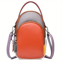 Load image into Gallery viewer, Mini Crossbody Cellphone Bag - High-Quality Genuine Leather, Fashionable Handbag for Women, Stylish Shoulder Bag with Adjustable Strap, Spacious Messenger Sac for Mobile Phones and Essentials - Designer Fashion Accessory
