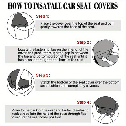 15pcs Complete Skull Cat Car Accessories Set - Premium Seat Covers, Steering Wheel Cover, Wrist Rest, Cup Cushion, Armrest, and Shoulder Pad - Universal Fit, Durable, and Easy to Install