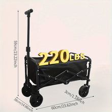 Load image into Gallery viewer, Heavy Duty] AIRRDELI Heavy Duty Foldable Wheeled Cart | Utility Cart for Groceries, Sports, Gardening, Shopping and Camping | Youngsters&#39; portable folding cart
