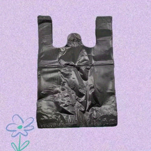 50pcs Black Plastic Vest Bags - Convenient Packaging & Storage for Retail, Groceries, and Supermarkets