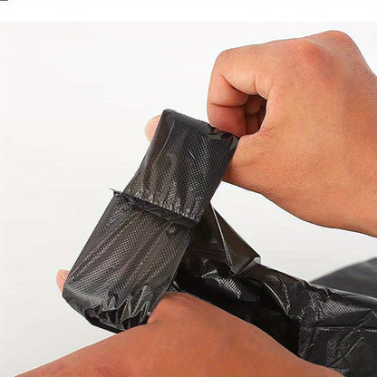 50pcs Black Plastic Vest Bags - Convenient Packaging & Storage for Retail, Groceries, and Supermarkets