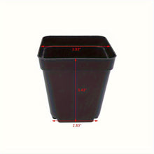 Load image into Gallery viewer, 100 PCS 4&quot; Square Seedling Pots Nursery Seeds Starting Plants Cuttings Plastic
