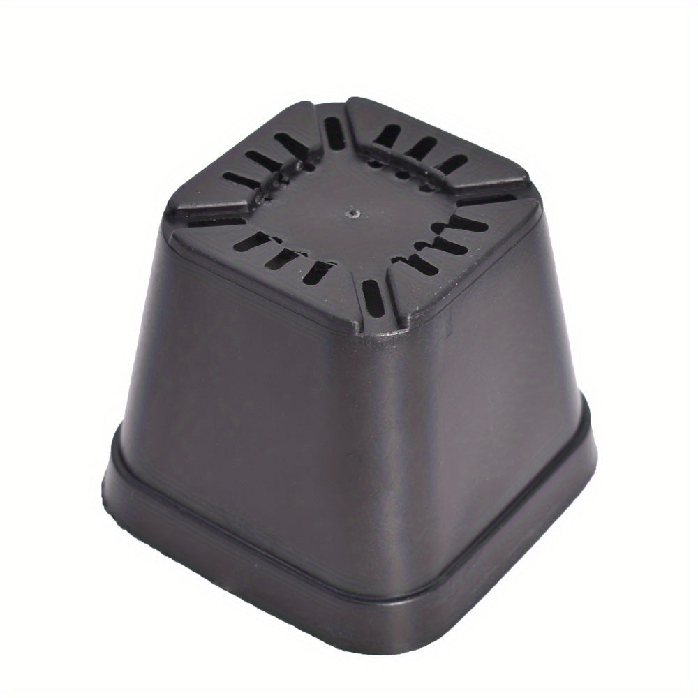 100 PCS 4" Square Seedling Pots Nursery Seeds Starting Plants Cuttings Plastic