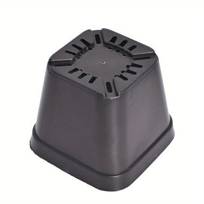 100 PCS 4" Square Seedling Pots Nursery Seeds Starting Plants Cuttings Plastic