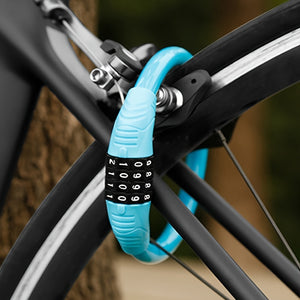 Security Bike Lock, 4 Digit Resettable Combination Cable Lock For Bicycle